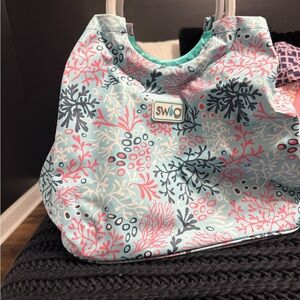 Swig Coral Patterned Tote Bag